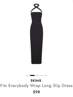 SKIMS Fits Everybody Wrap Long Slip Dress